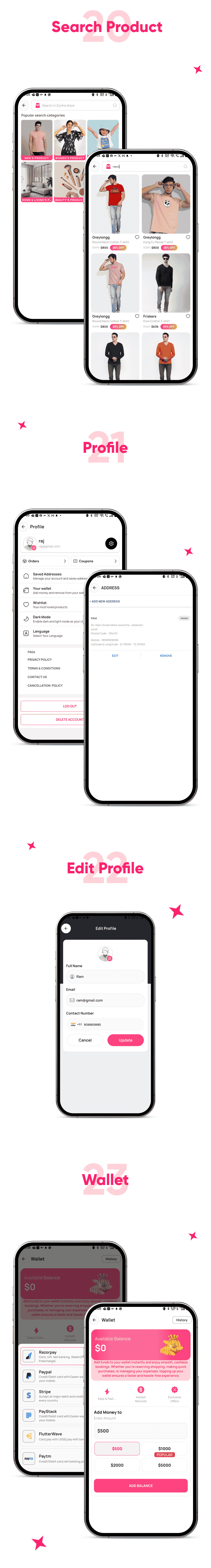 Zyntra - Complete eCommerce Mobile App - Online Shopping App - eCommerce Store App Flutter Solution - 7