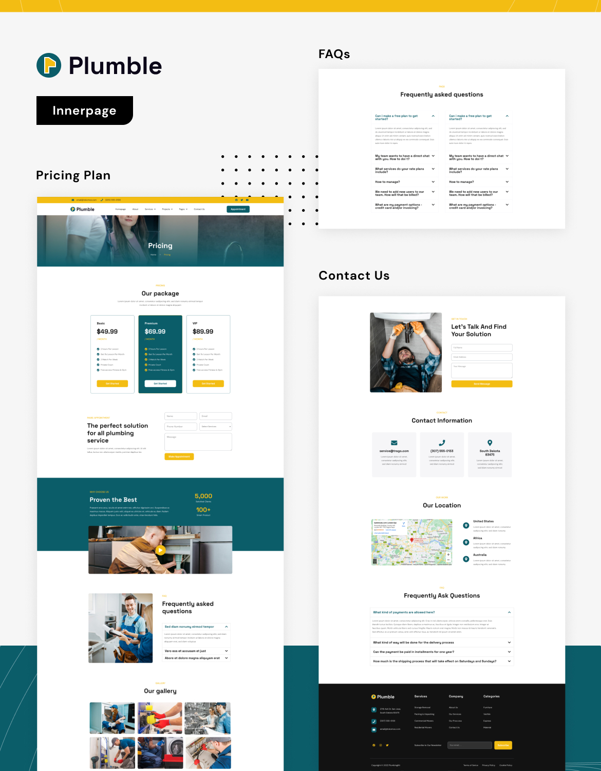 Plumble - Plumbing Services Elementor Template Kit - 5