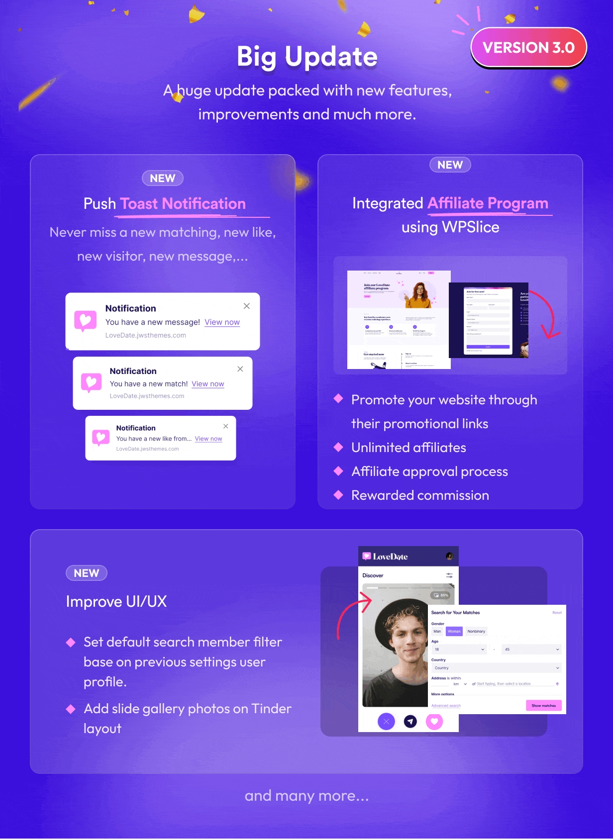 LoveDate - Social Dating Network WordPress Theme