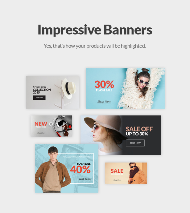 Fashion Store WooCommerce WP Theme - Impressive Banners