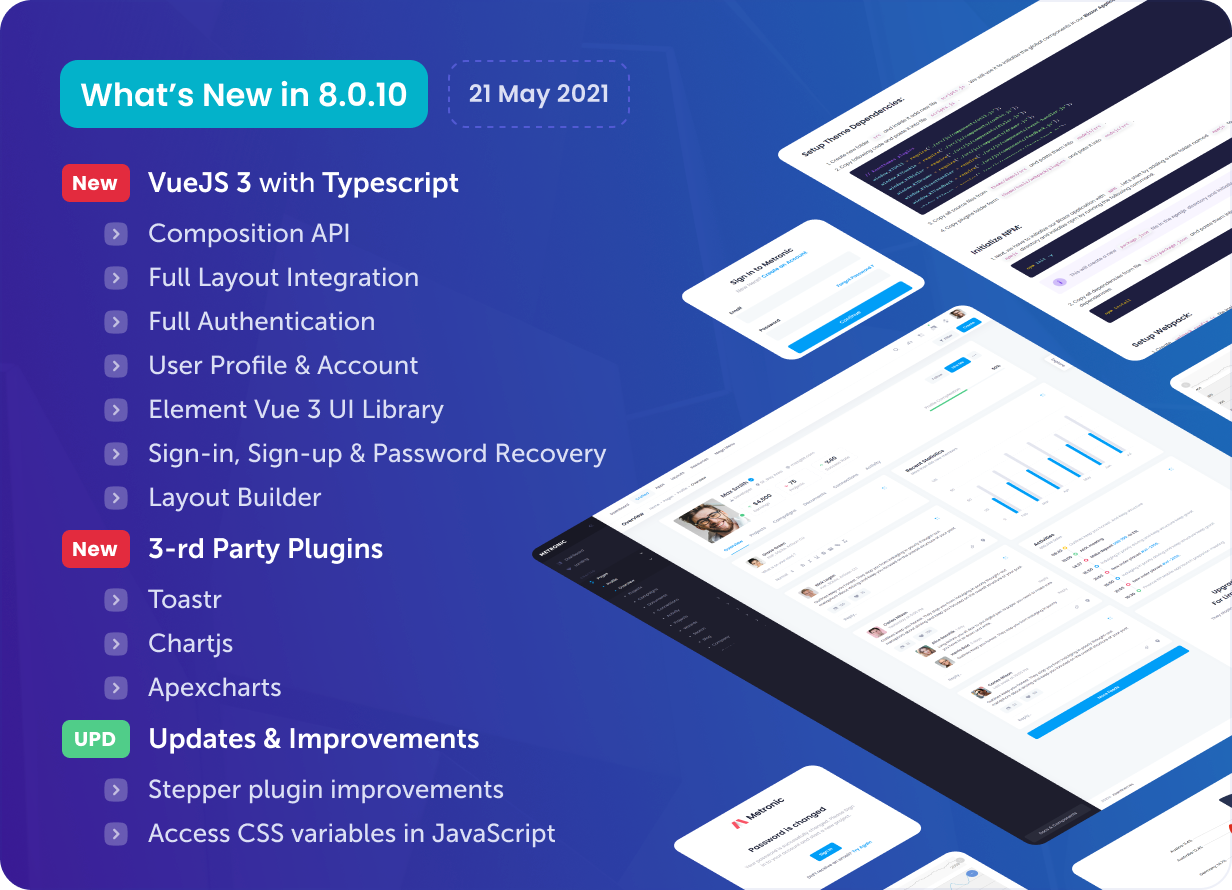 Metronic - Bootstrap 4/5 HTML, VueJS, React, Angular & Laravel Admin Dashboard Theme - 24