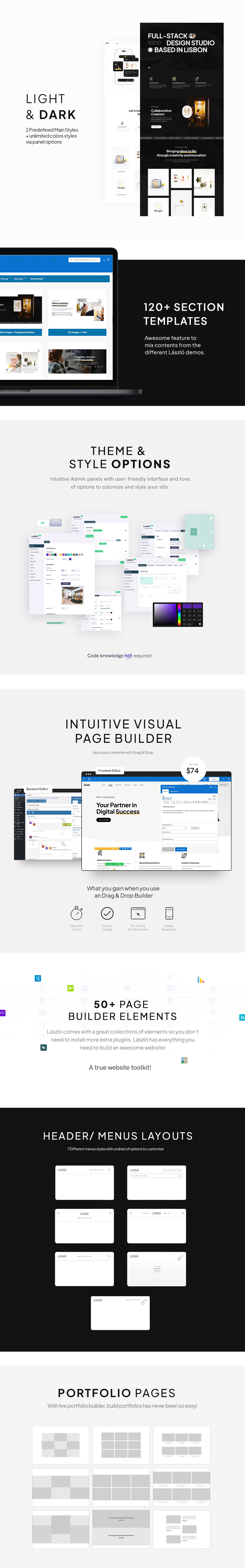 Laszlo - Creative Agency & Portfolio Lottie WordPress Theme - 4