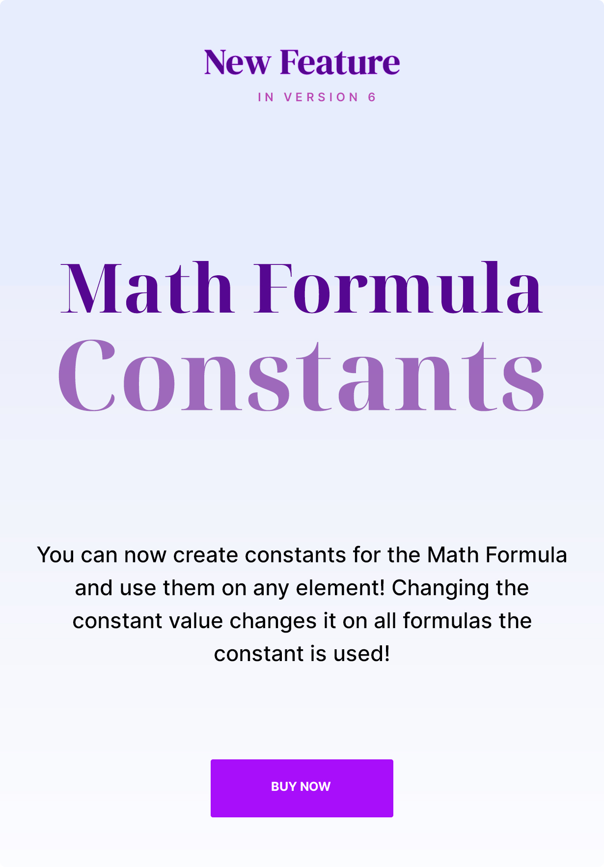 Feature Math Constants