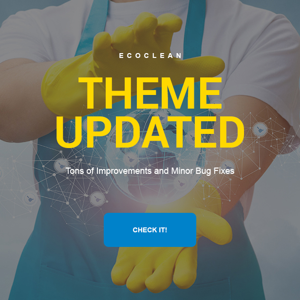 EcoClean - Cleaning company WordPress Theme