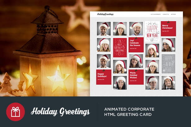 Holiday Greetings - Landing Page Greeting Card