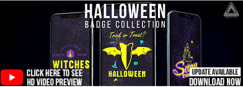 Halloween IGTV / Halloween Badge Collection Pack_2018