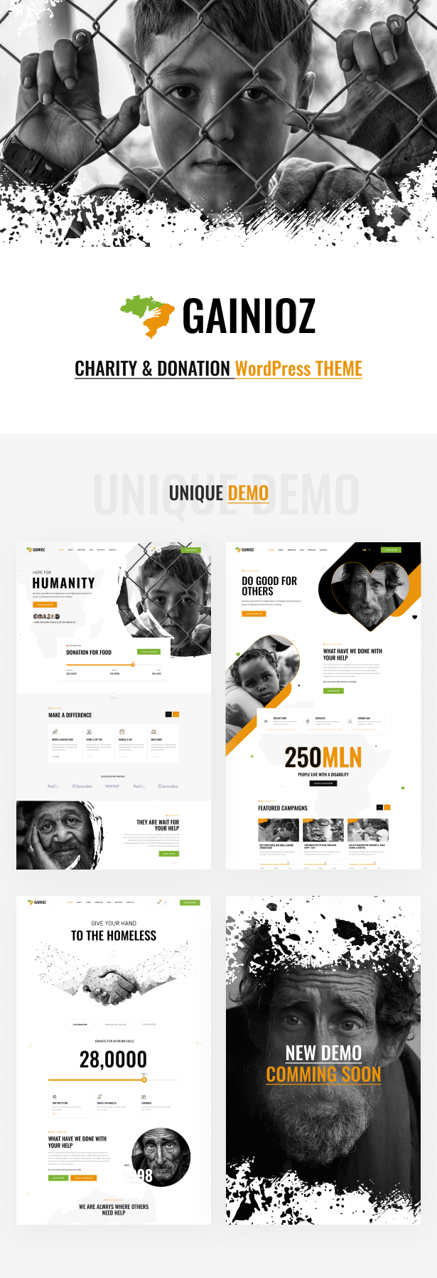 Gainioz - Charity & Donation WordPress Theme - 4