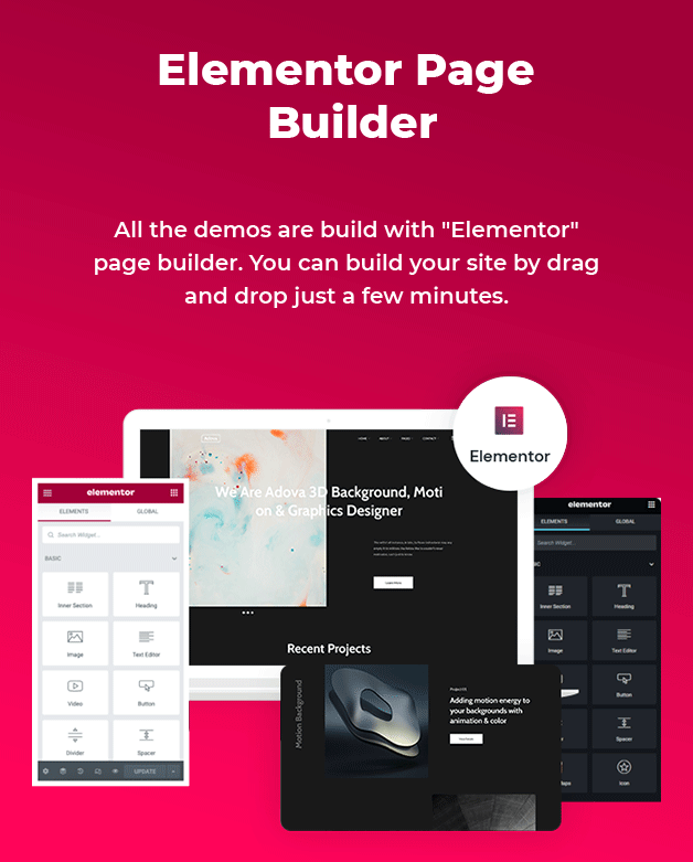 Elementor Builder Available