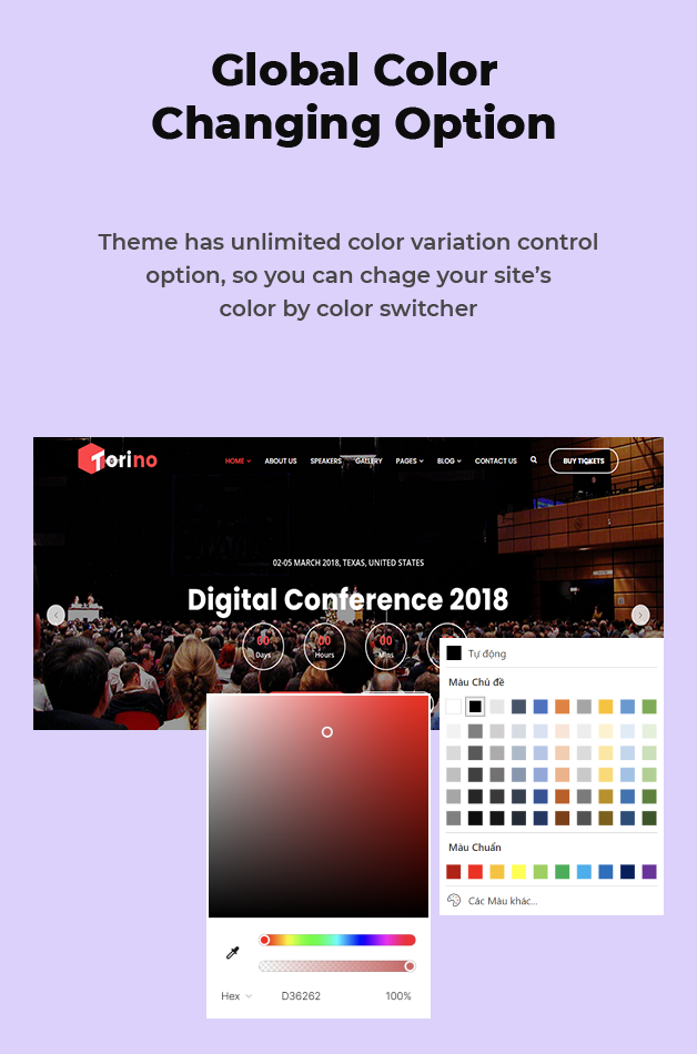 Global Colors Option Available