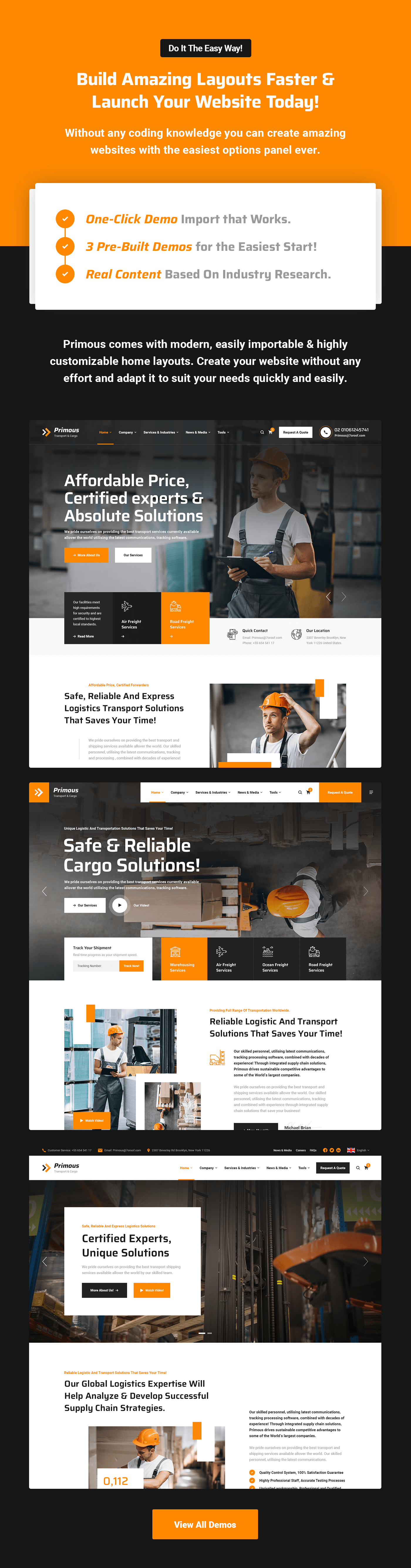 Primous - Logistics Cargo & Transport WordPress Theme - 5