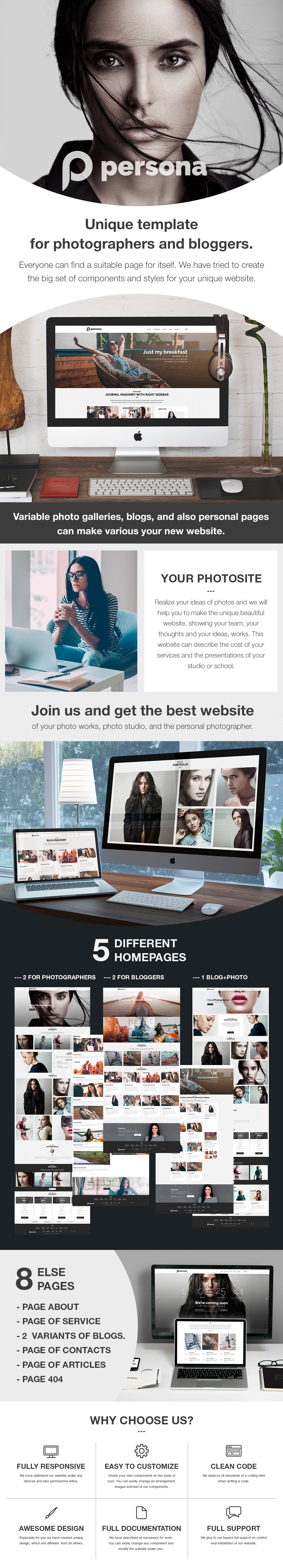 Persona - Photography Template - 2