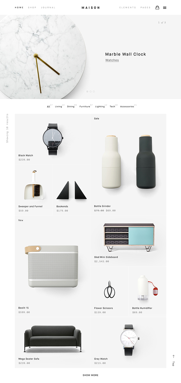 Maison - Minimalist eCommerce WordPress Theme - 1