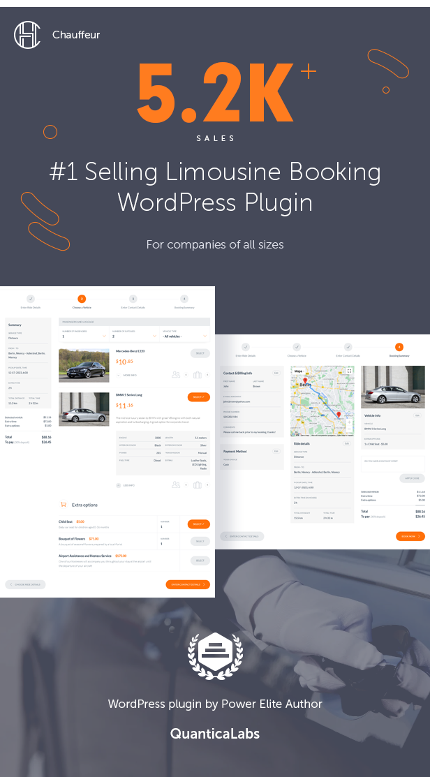 Chauffeur Taxi Booking System for WordPress - 2