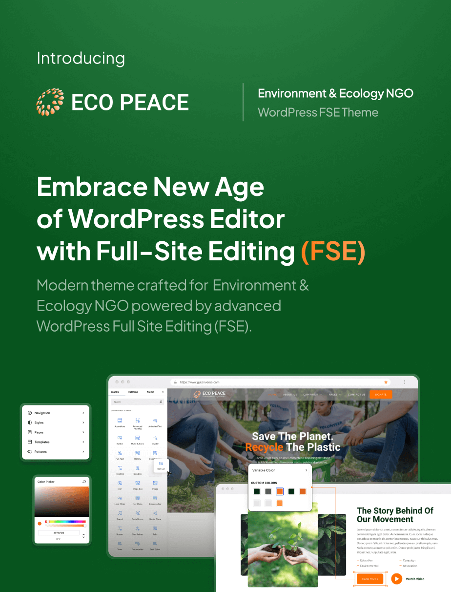 EcoPeace – Environment & Ecology NGO FSE WordPress Theme - 3