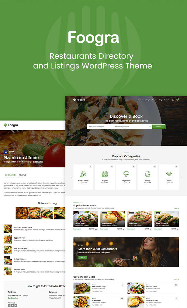 Foogra - Restaurants Directory & Listings WordPress Theme - 4