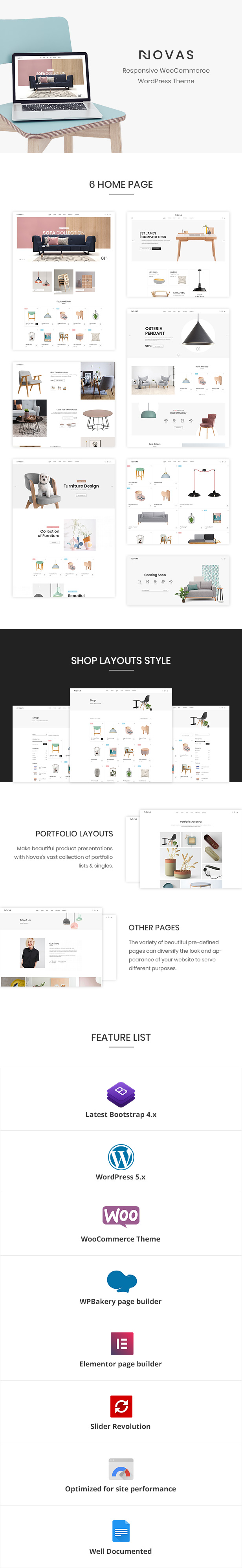 Novas | Furniture Store and Handmade Shop WordPress Theme - 1