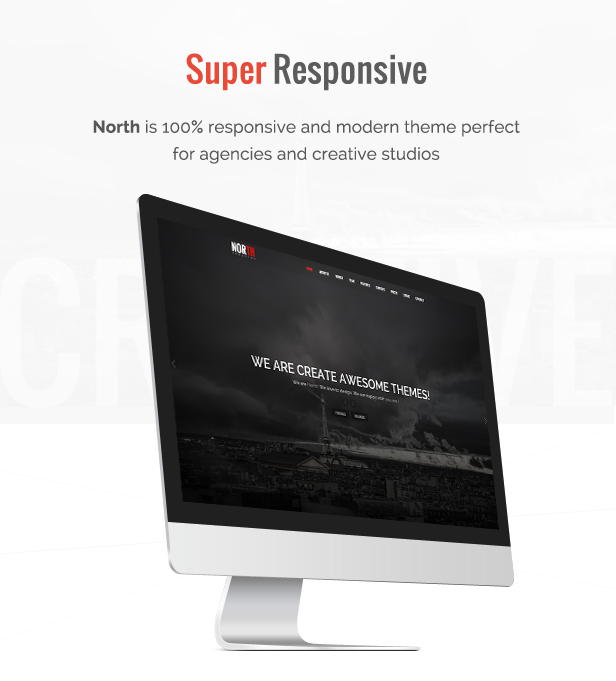 North - One Page Parallax WordPress Theme