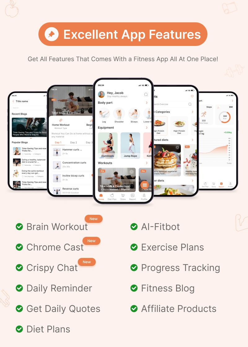 Mighty Fitness: Complete Fitness Solution Flutter App With Laravel Backend + ChatGPT(AIFitbot) - 19