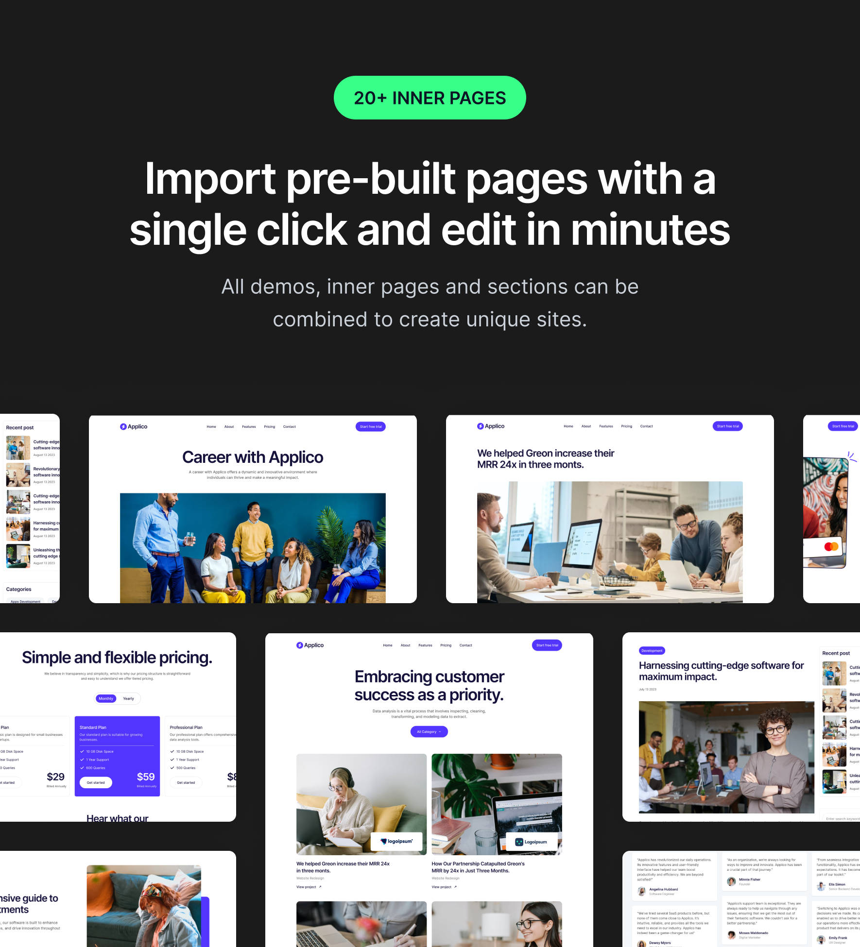 Applico - Startup & SaaS WordPress Theme - 4