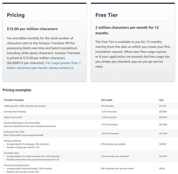 AWS Amazon Translate - Neural Machine Translation Service - 3