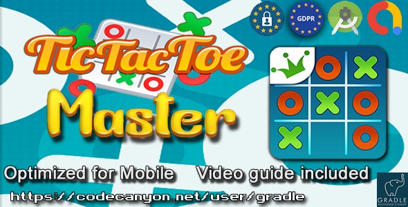 Tic Tac Toe Master (Admob + GDPR + Android Studio) - CodeCanyon Item for Sale
