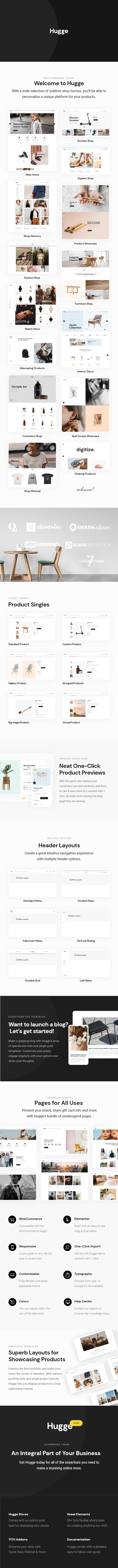 Hugge - Elementor WooCommerce Theme - 2