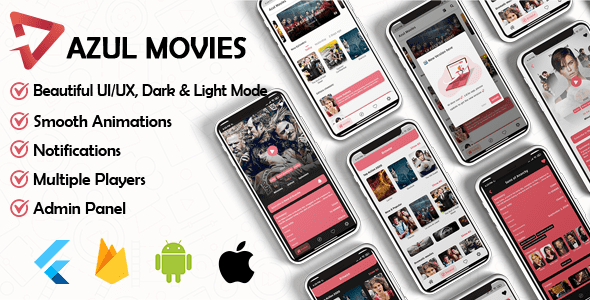 Movies App - Admin panel ( movies & series & tv shows...) Flutter - 1