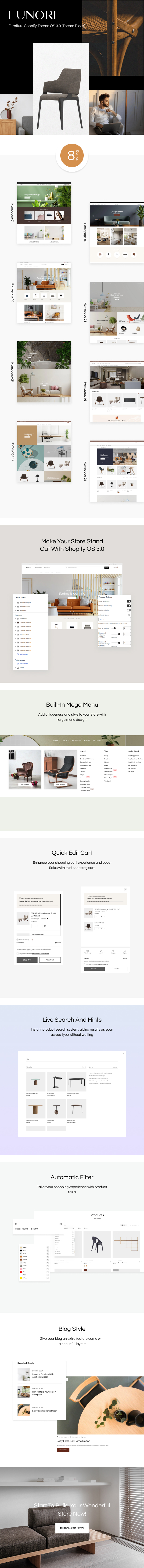 Funori - Furniture Shopify Theme OS 3.0 (Theme Block) - 1