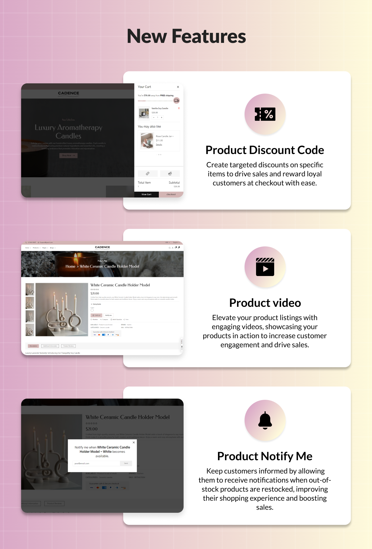 Cadence - Candles Shop Responsive Shopify 2.0 Theme - 12