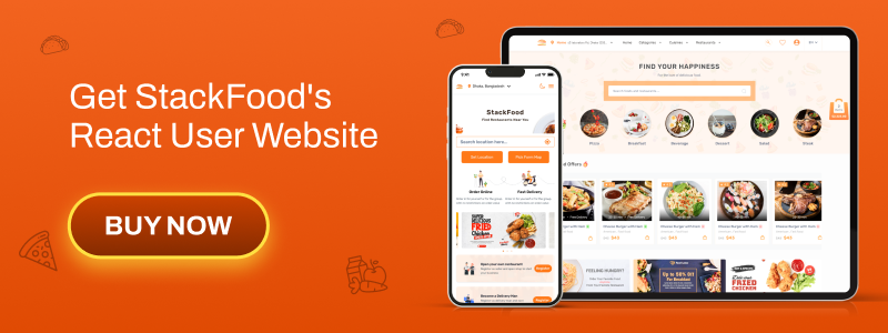 StackFood multi restaurant food delivery solution