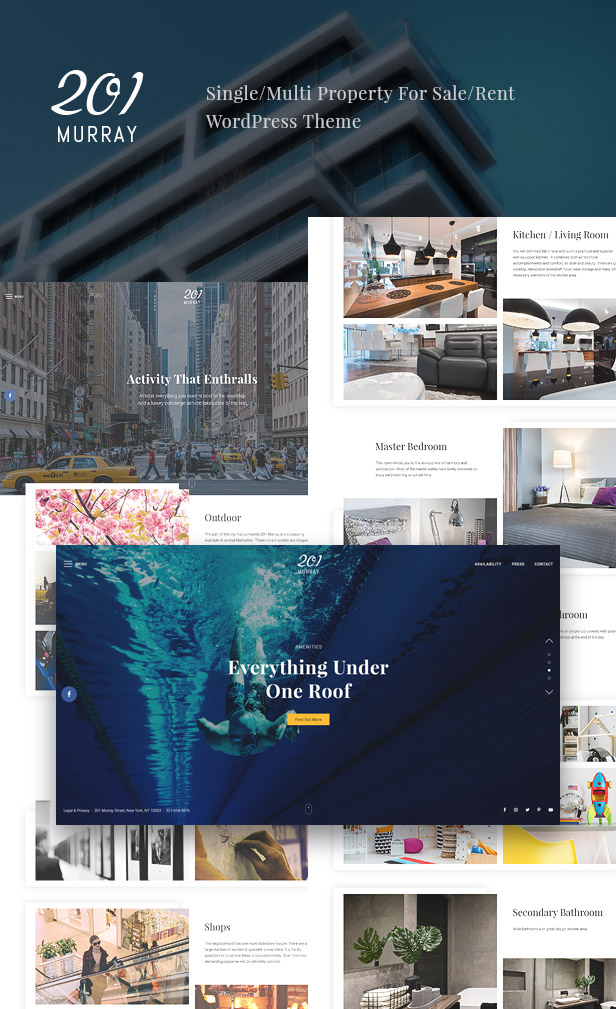 201 Murray - Single/Multi Property For Sale/Rent WordPress Theme