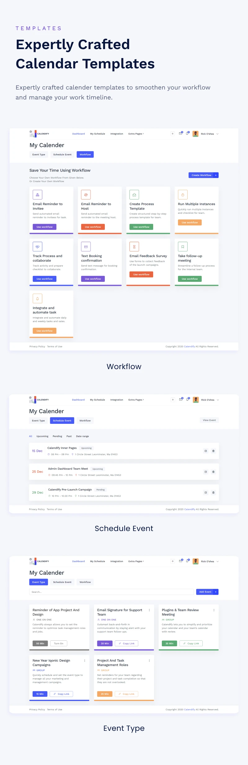 Calendify | Appointment & Calendar Schedule Admin Template (VueJS, Laravel, HTML) - 8