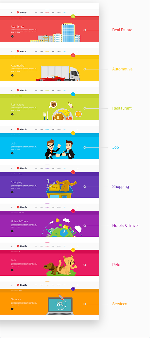 Globals - Material & Bootstrap HTML Template