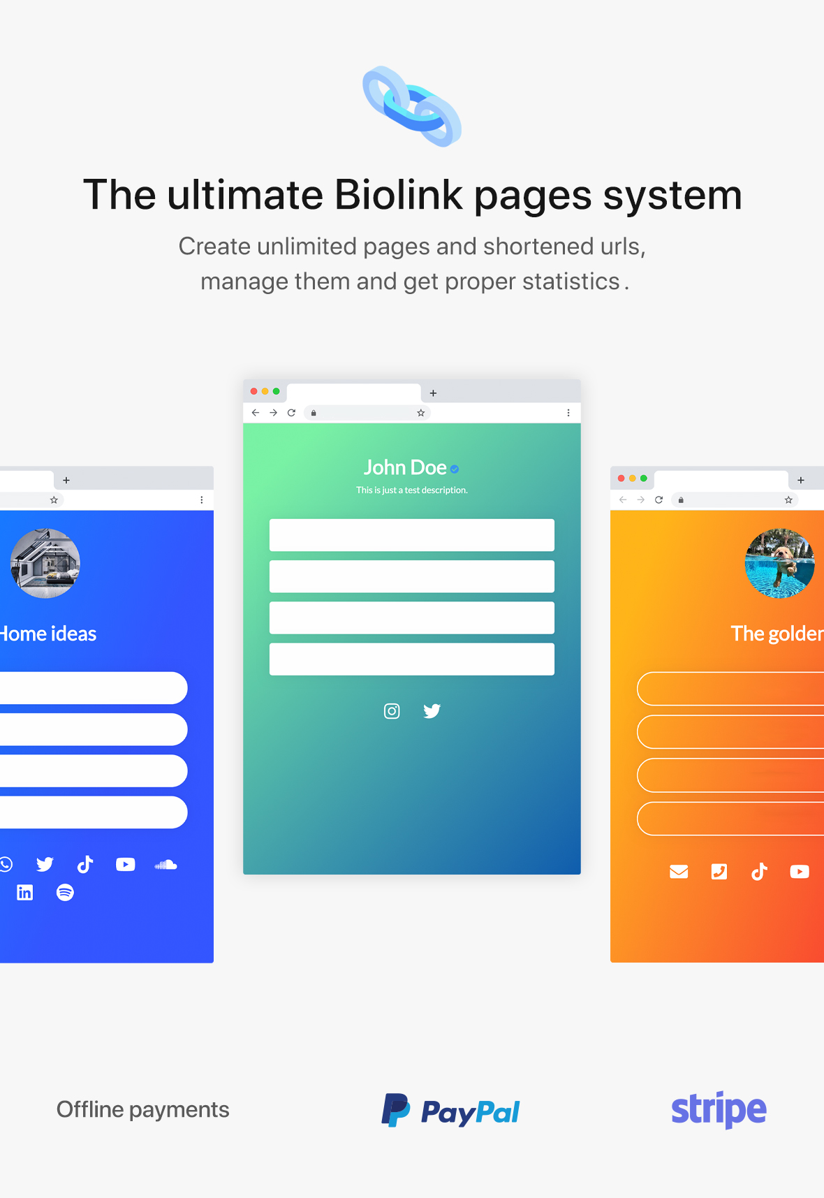 BioLinks - Instagram & TikTok Bio Links & URL Shortener