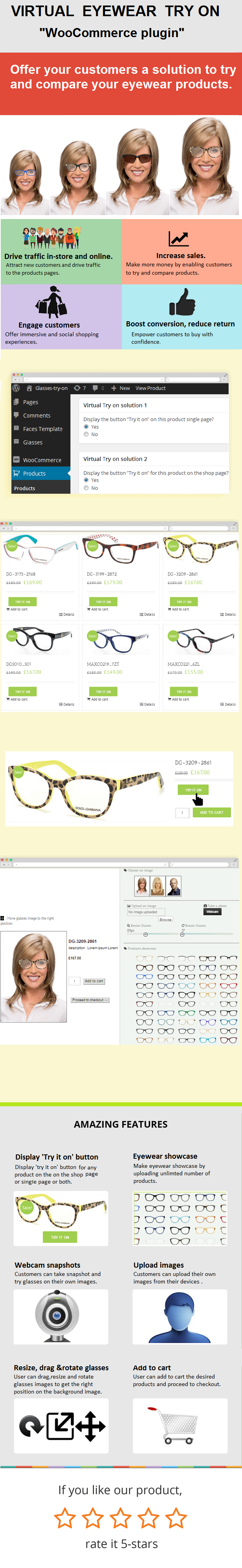 WooCommerce Eyewear Virtual Try-on Popup - 1