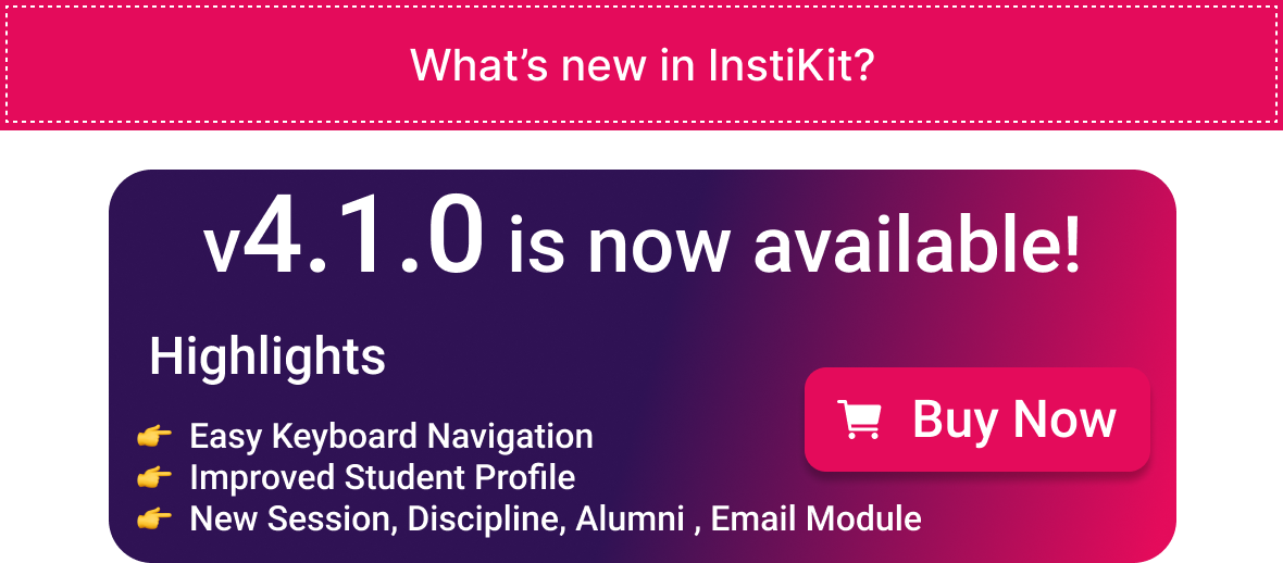 InstiKit New Release