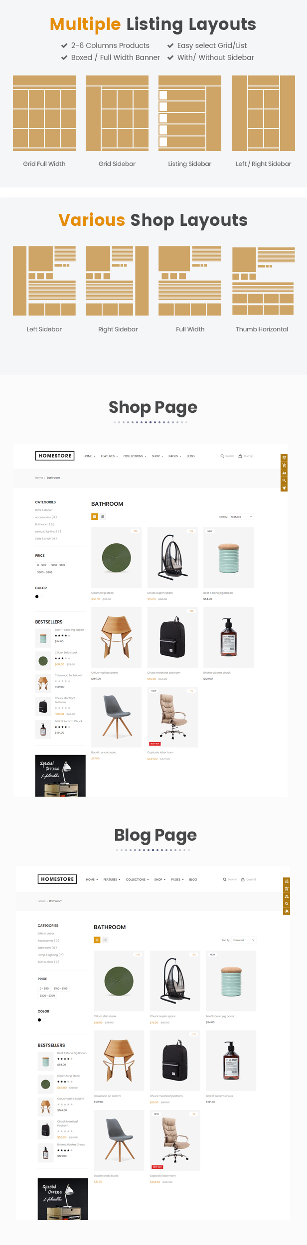 HomeStore - Multipurpose Responsive Shopify Theme with Sections