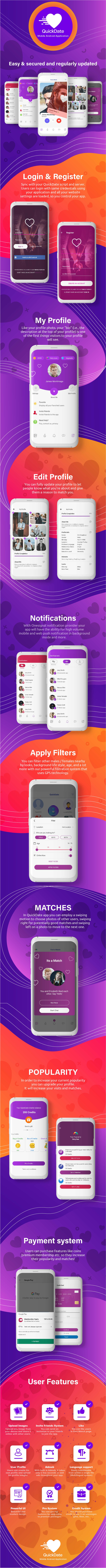 QuickDate Android - Mobile Social Dating Platform Application - 4