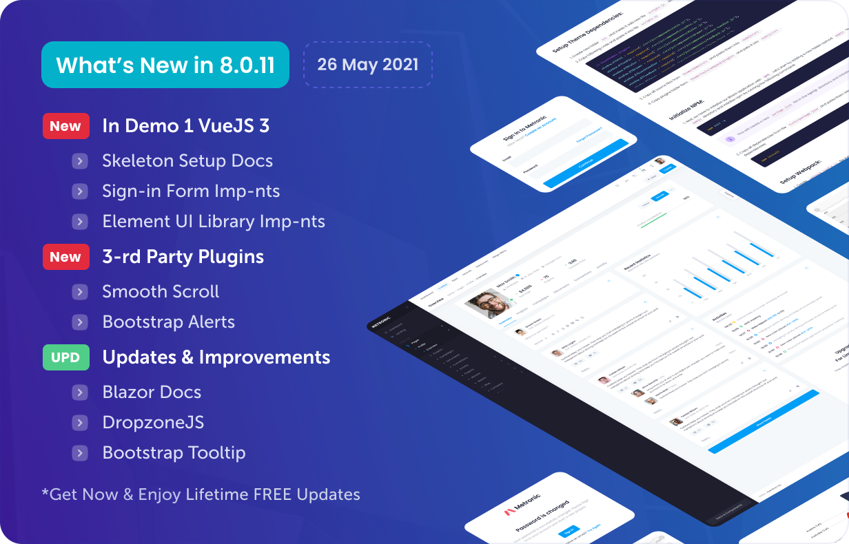 Metronic - Bootstrap 4/5 HTML, VueJS, React, Angular & Laravel Admin Dashboard Theme - 28