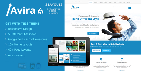 Avira - Responsive Multipurpose Drupal 8 Theme