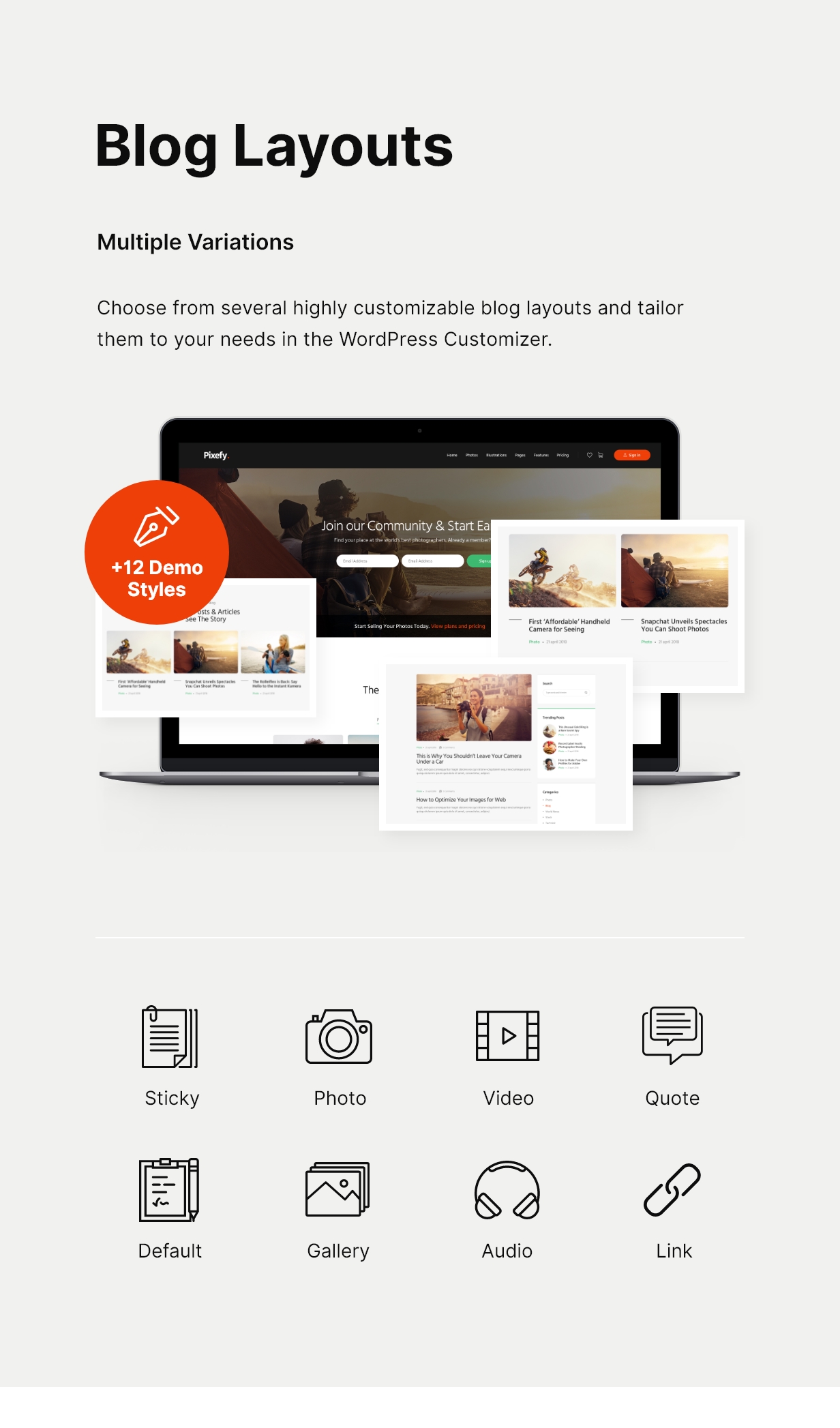 Pixefy | Multipurpose Photography Marketplace Theme + WCFM Plugin - 5