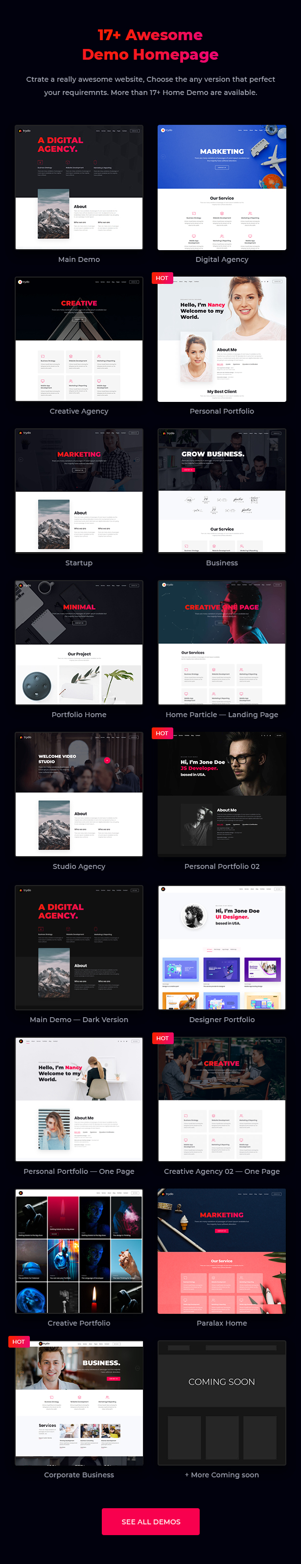 Creative Agency＆Portfolio WordPress主题-Trydo-8