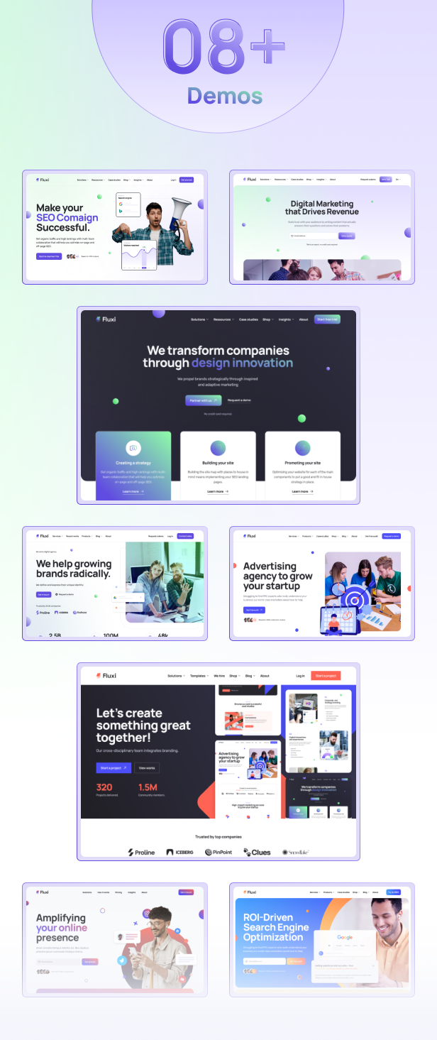 Fluxi -  SEO Digital Marketing HTML Template