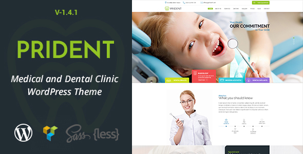 Prident - Medical and Dental Clinic WordPress Theme