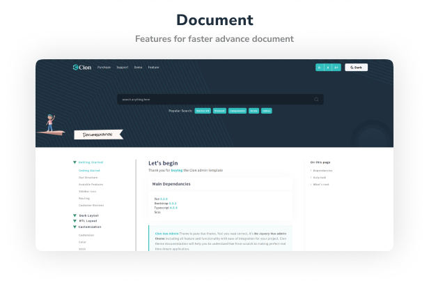 Cion Admin Dashboard theme