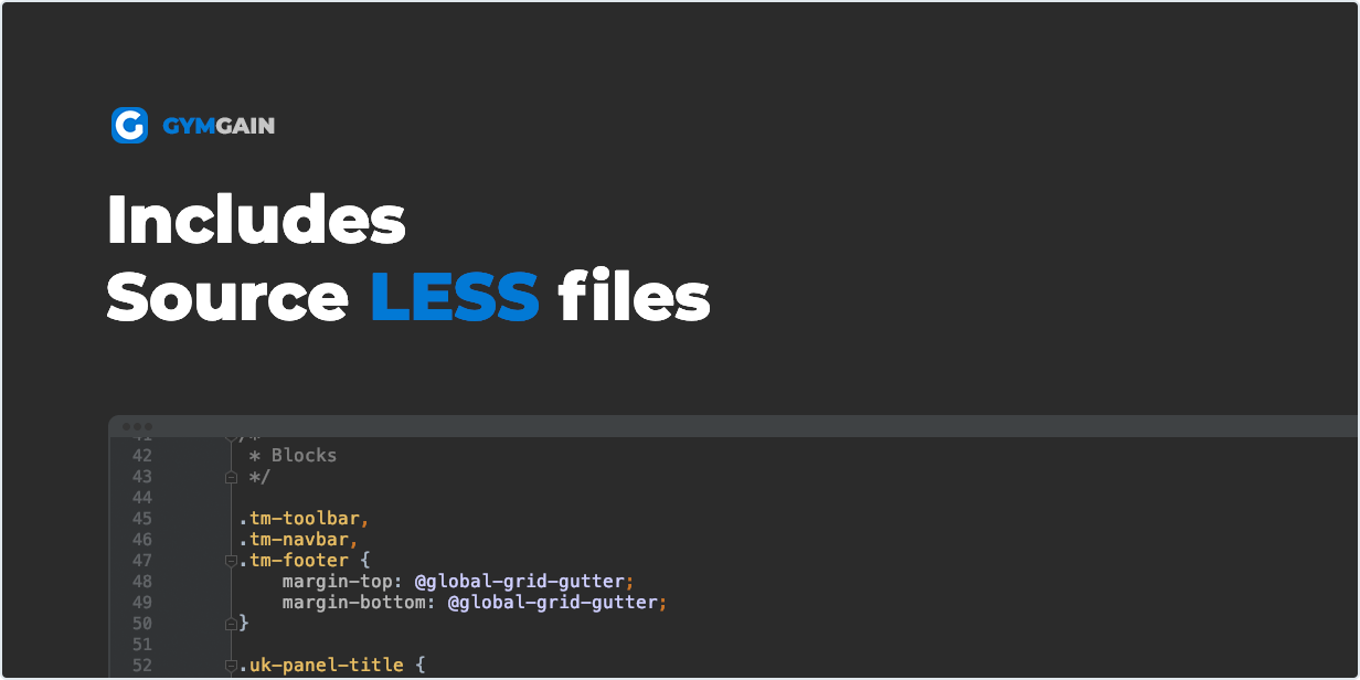 Includes Source LESS Files