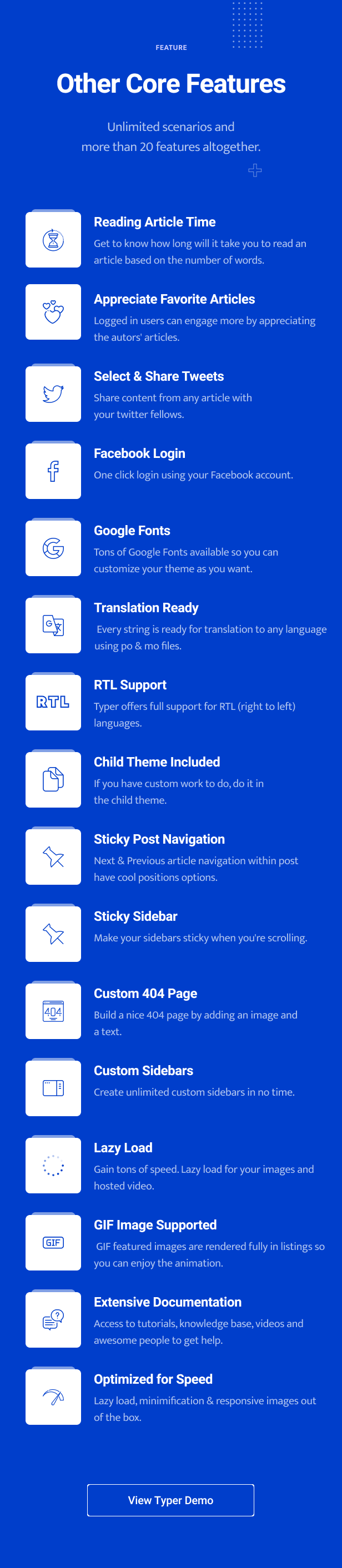 Other Core Feature