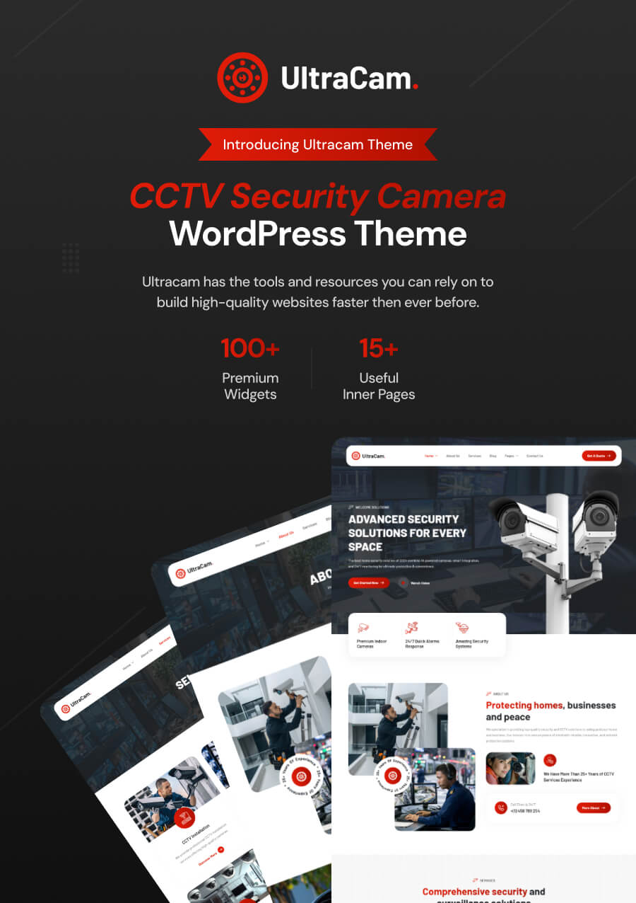 Ultracam - CCTV Security Camera WordPress Theme - 3