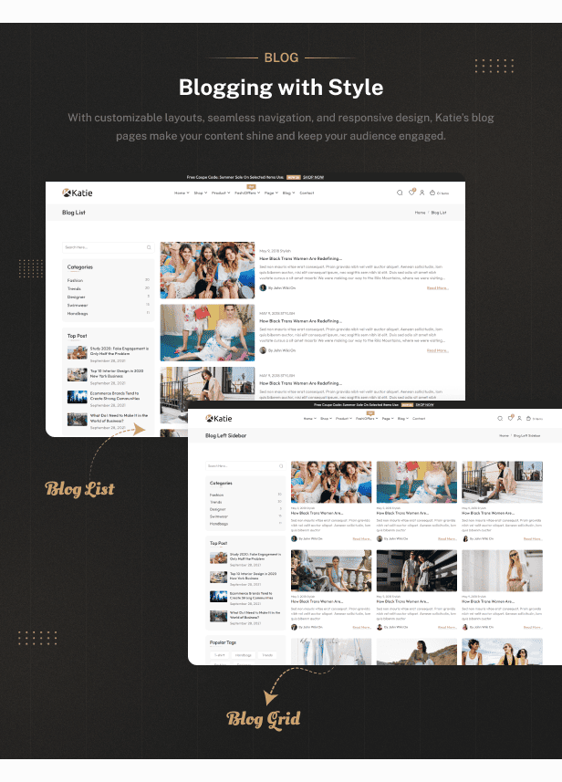 Katie Multipurpose Ecommerce HTML Theme