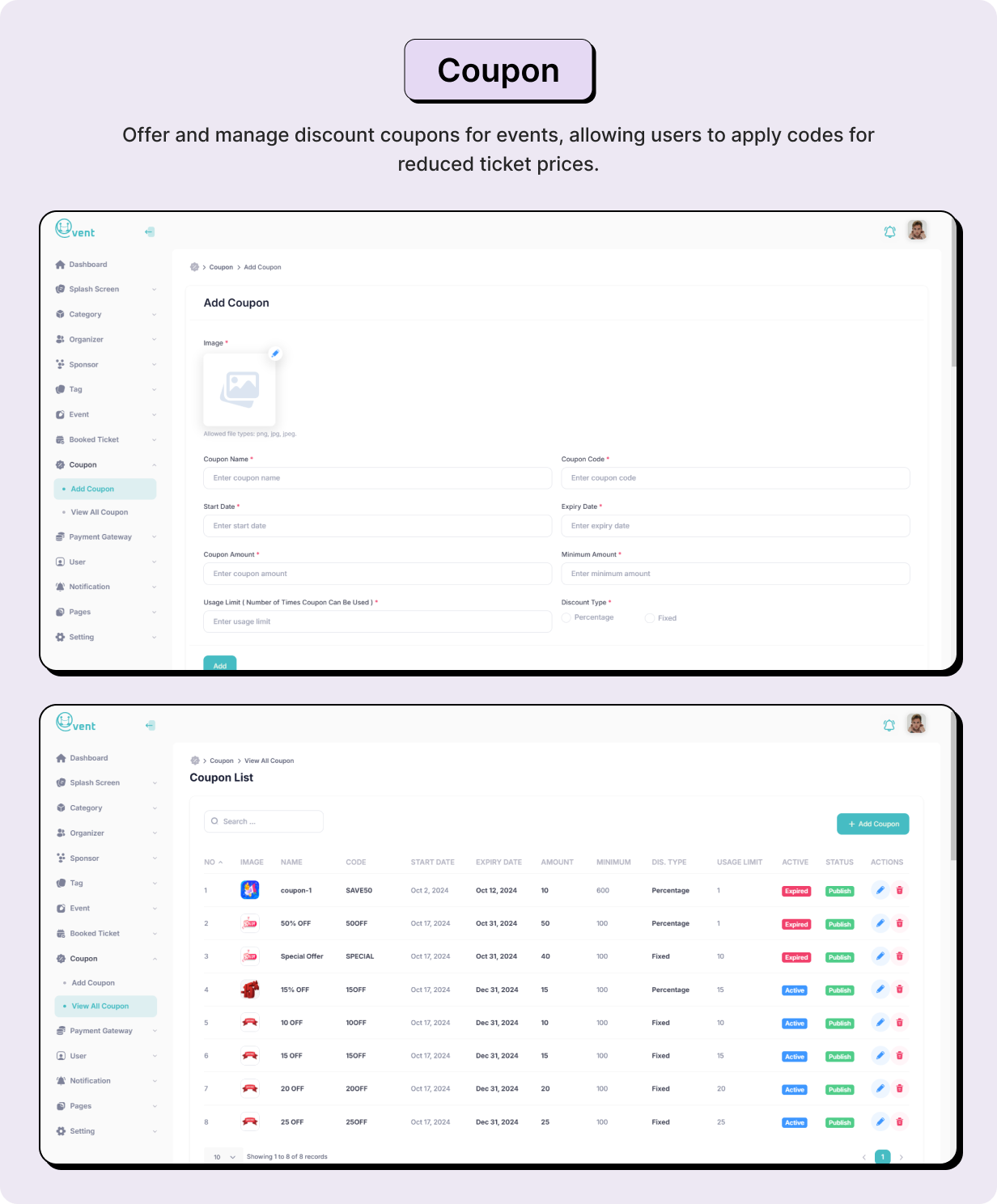 InClub: Event Management in Flutter with Node.js Backend | Complete event planner App - 21